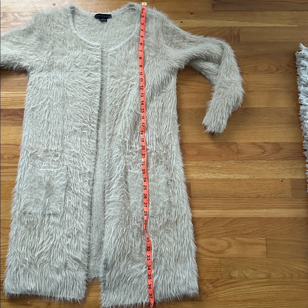 Sanctuary/ size small/ tan oversized fuzzy warm sweater/ jacket